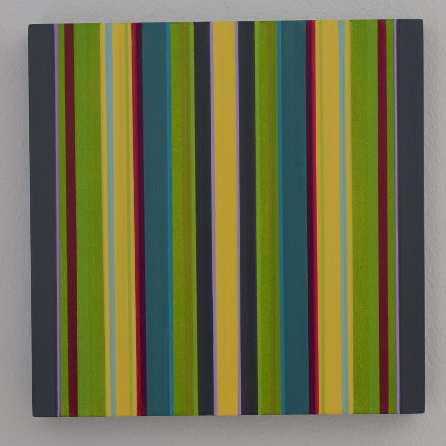 Andrea Sandner, Pole, 2022/26, Öl auf Leinwand, 65x40 cm